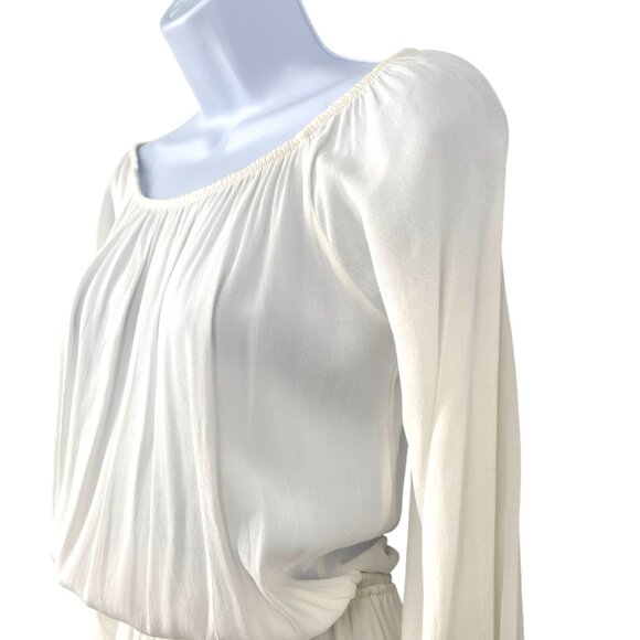 Fraiche By J White Off-Shoulder Ruffle Hem Romper Size Small - Picture 4 of 13